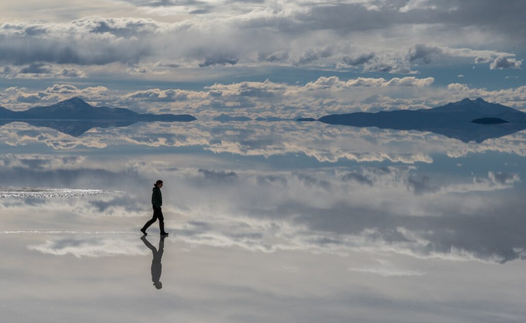 wandelen in de wolken