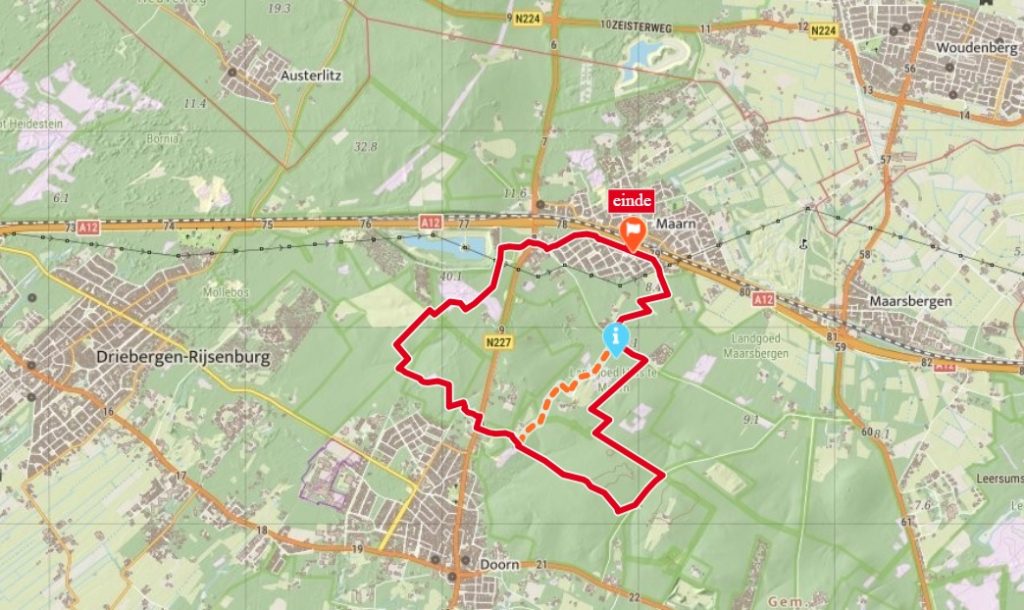 wandelroute Maarn Utrechtse Heuvelrug