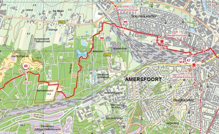 Wandelkaart van Wandelnet